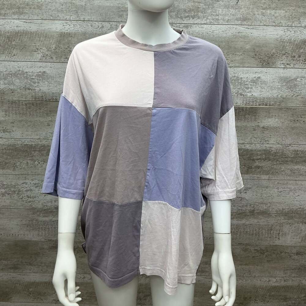 ASOS Design Oversized Color Block Patchwork T-Shirt Mens Medium